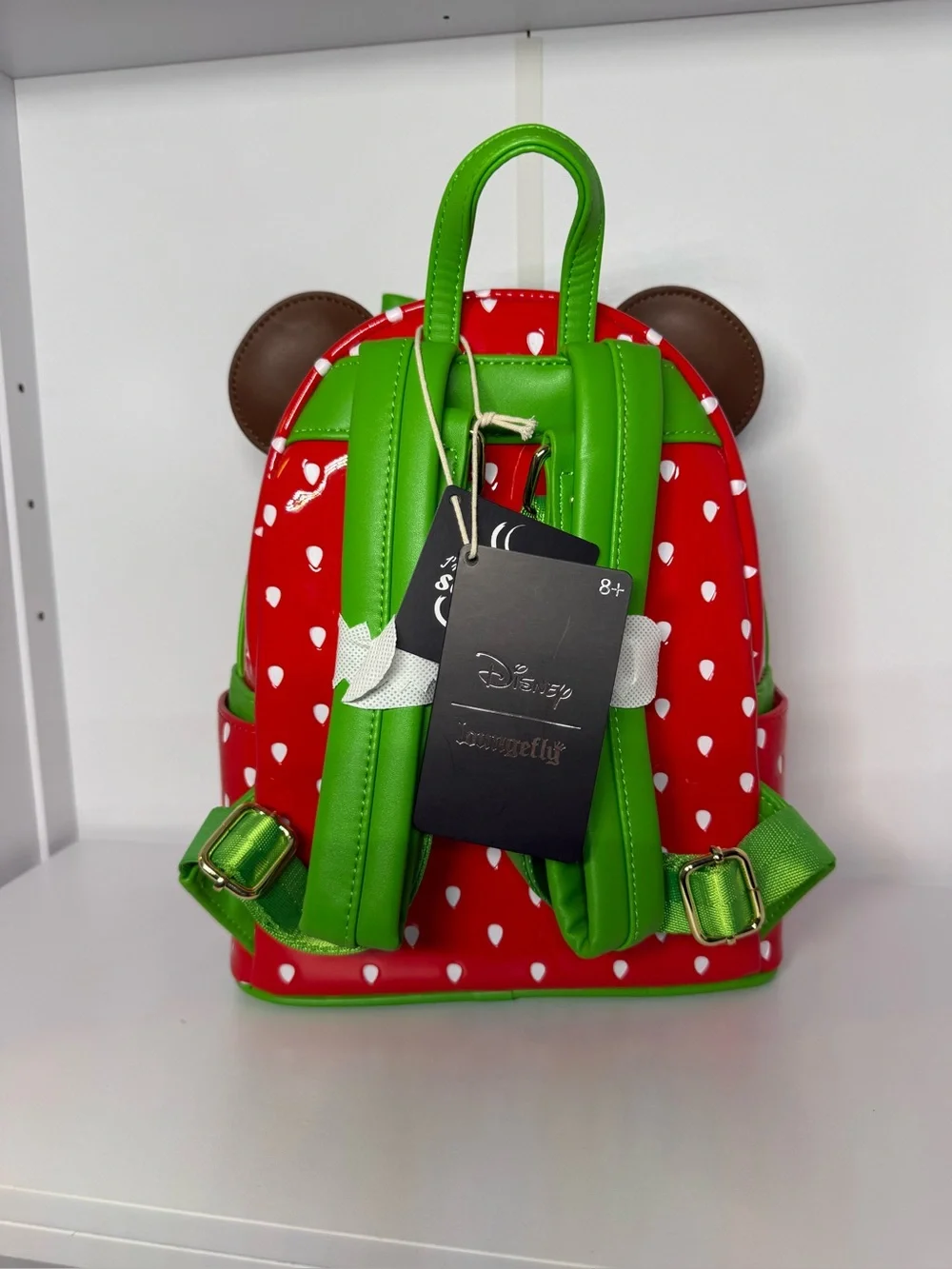 Loungefly Disney Minnie Chocolate Strawberry Scented Mini Backpack NWT